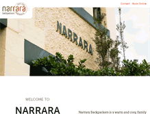 Tablet Screenshot of narrarabackpackers.com